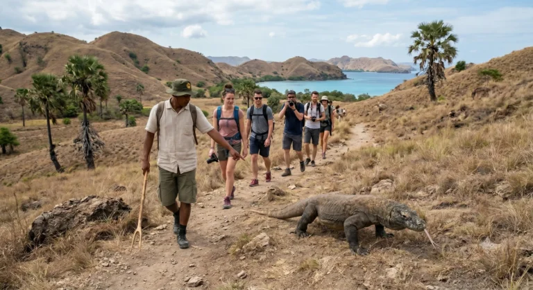 Guided dragon trek on rinca island