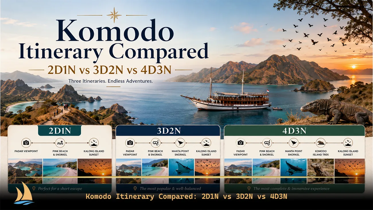 Komodo Itinerary Compared 2D1N vs 3D2N vs 4D3N